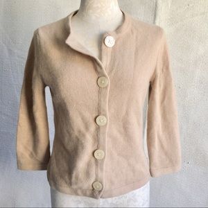 Vintage 90s Banana Republic Sweater Jacket S M Angora & Wool Cardigan